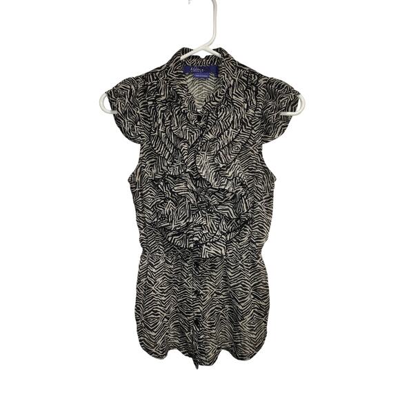 Miley Cyrus Juniors Button Up Shirt Size Medium - Picture 1 of 1